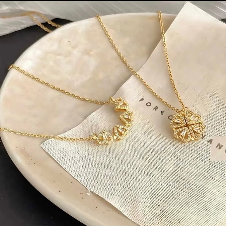 Gold Plated & Heart Necklace