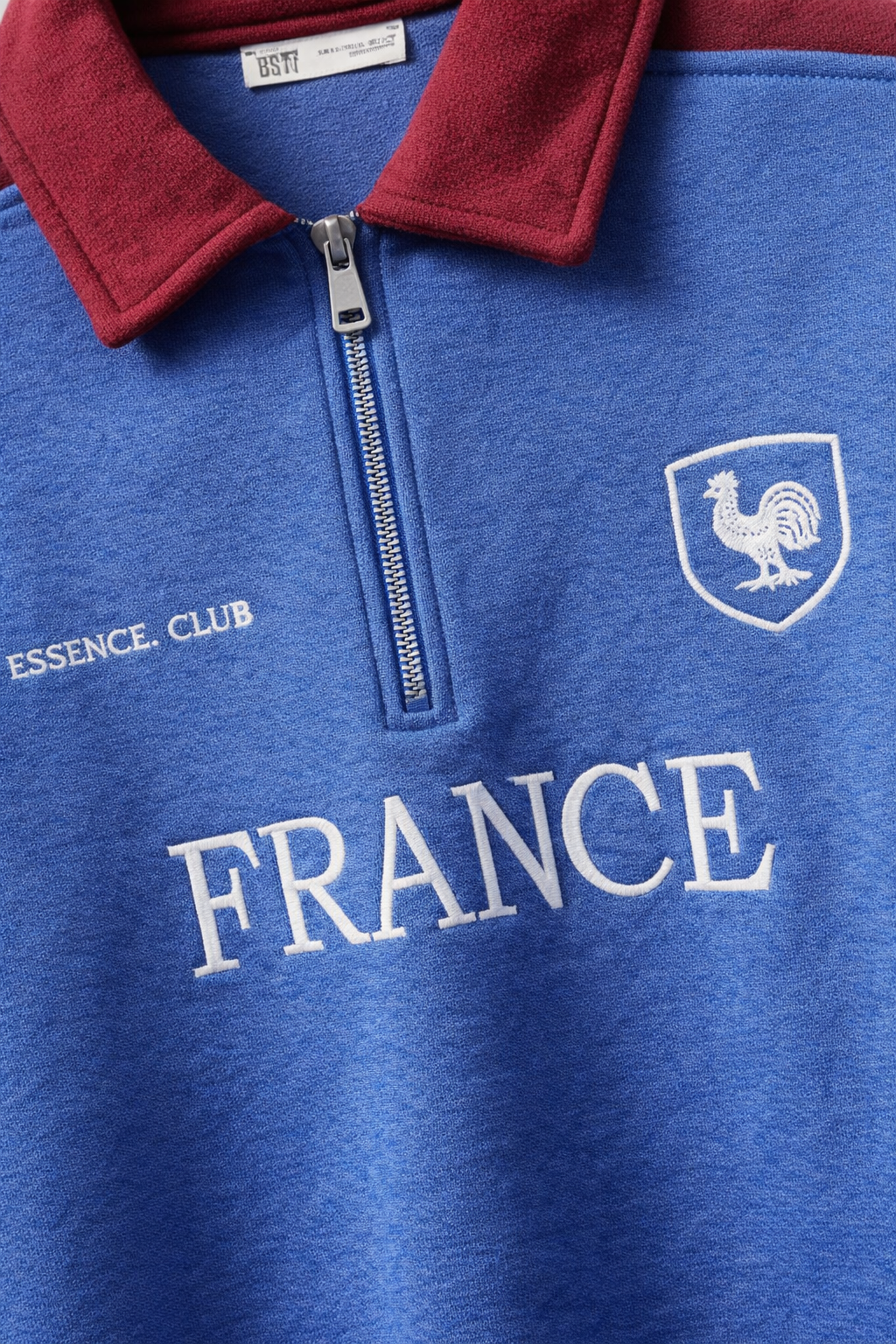 Vamilano Premium Cotton Zip-Up Sweatshirt - Petrol Blue