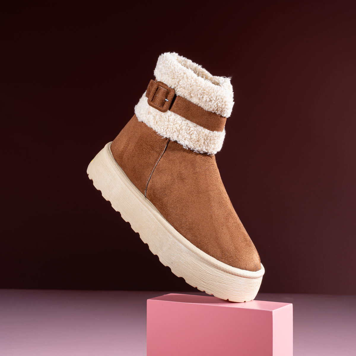 Fur UGG Cozy Suede Winter Boots