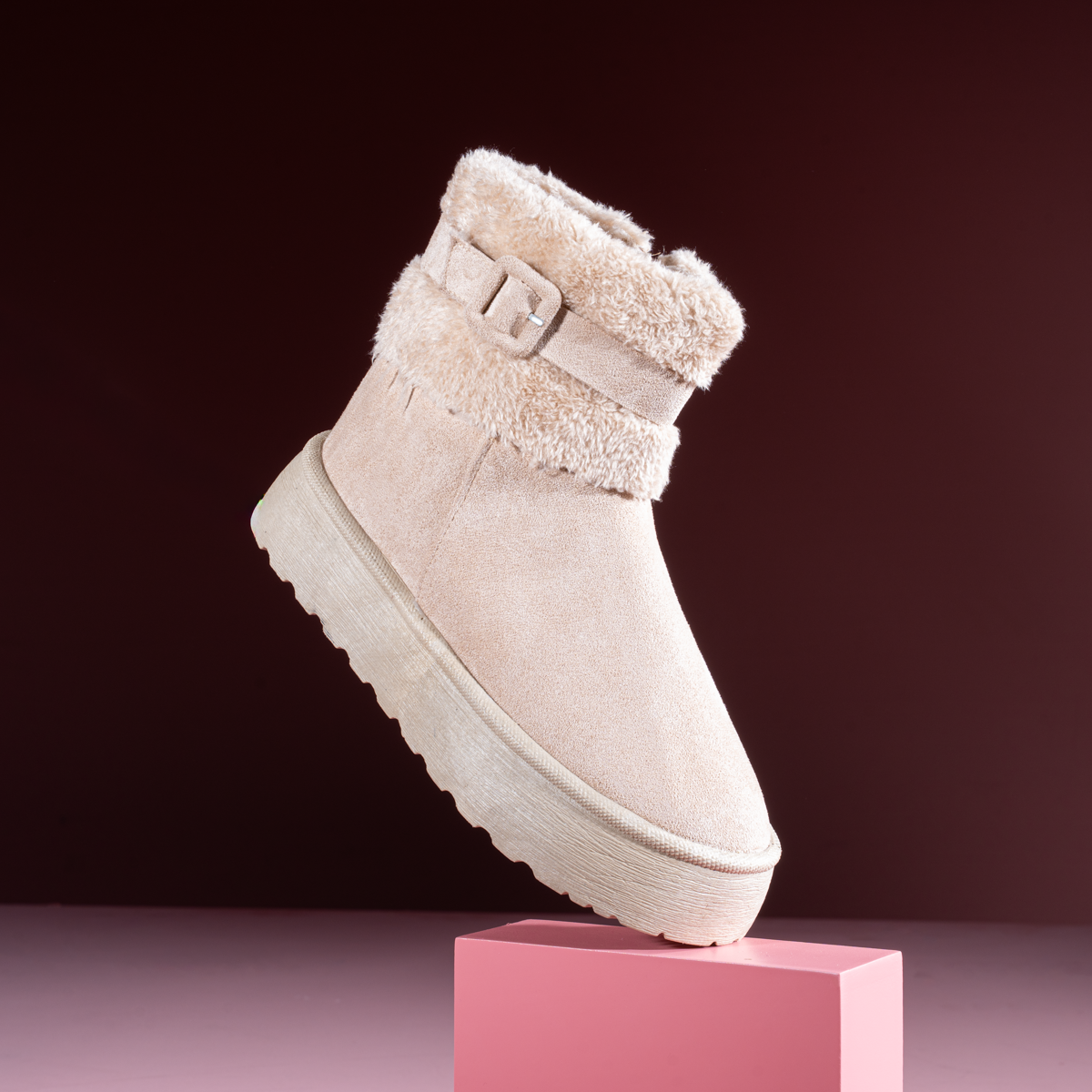 Fur UGG Cozy Suede Winter Boots