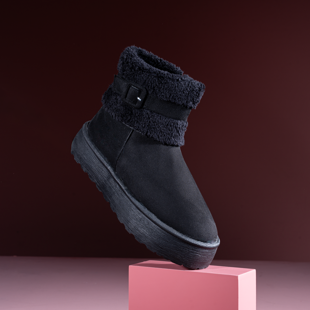 Fur UGG Cozy Suede Winter Boots
