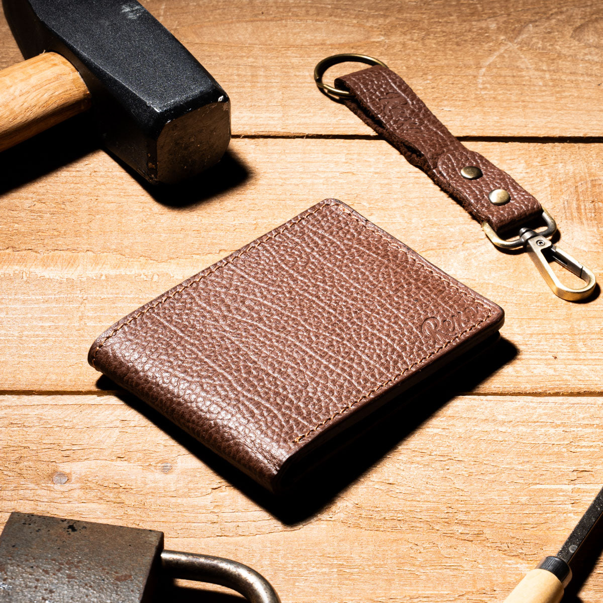 REVO Leather Wallet with Keychain