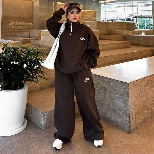 Aloi Oversized Cotton Melton Women’s Winter Suit