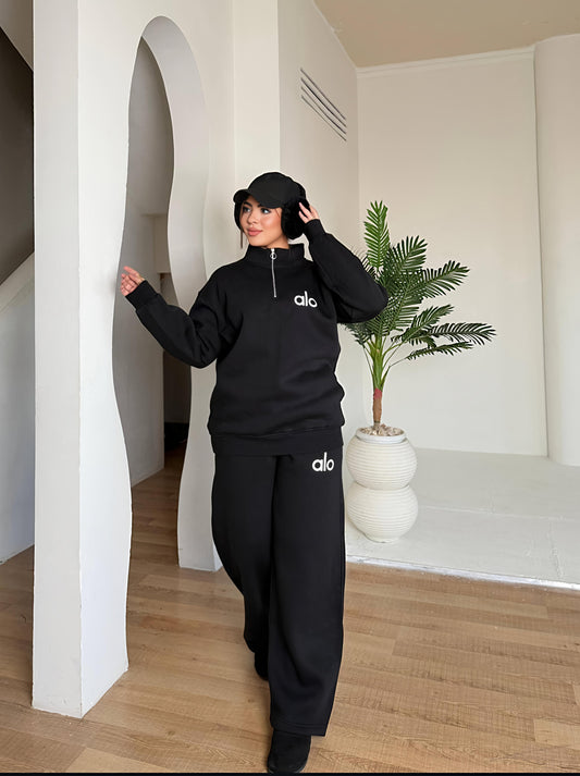 Aloi Oversized Cotton Melton Women’s Winter Suit