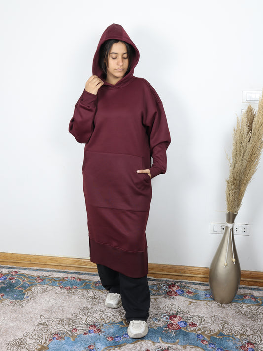 Fiorena Cotton Milton Women’s Oversized Hoodie Dress