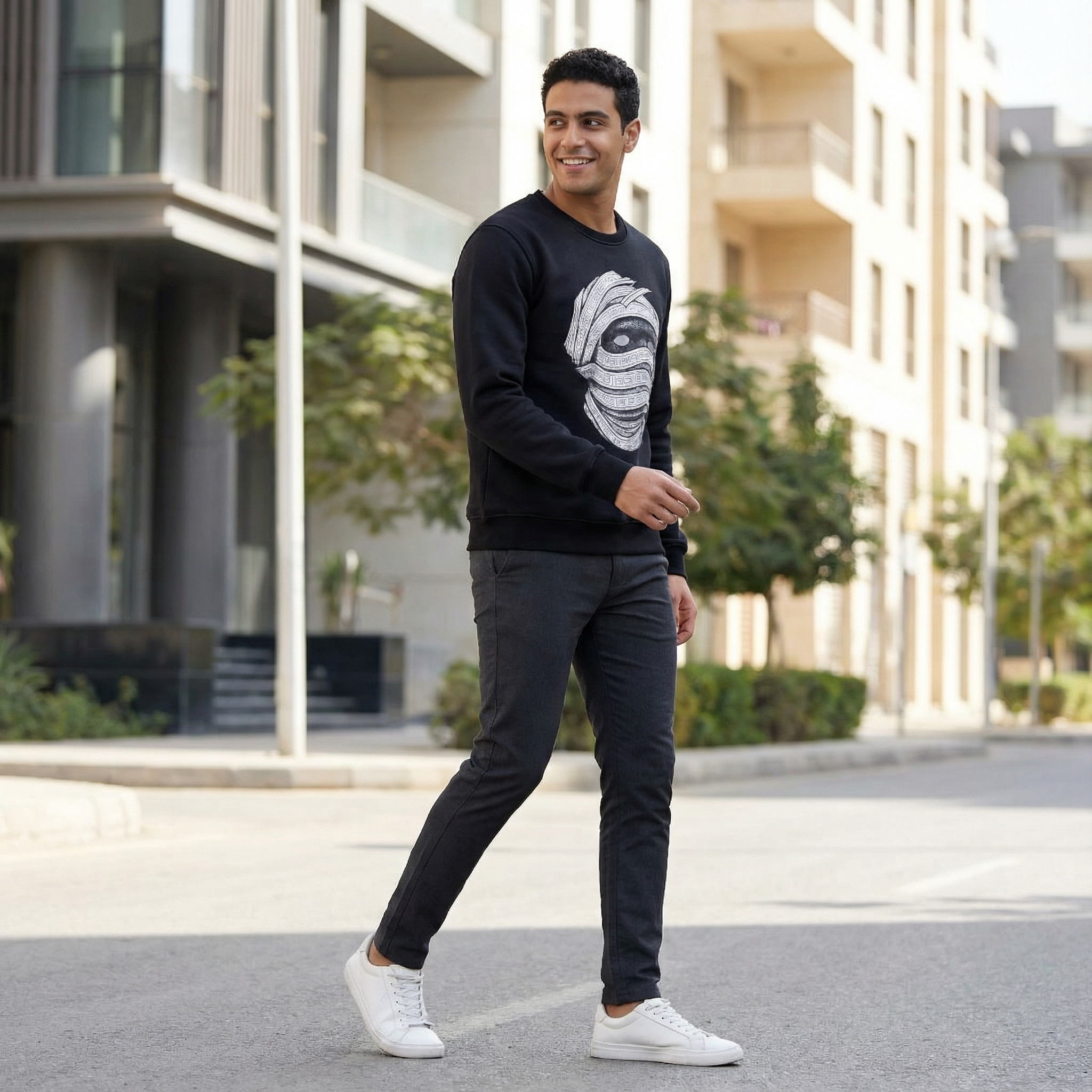 Cotton The Mummy Round Neck T-Shirt