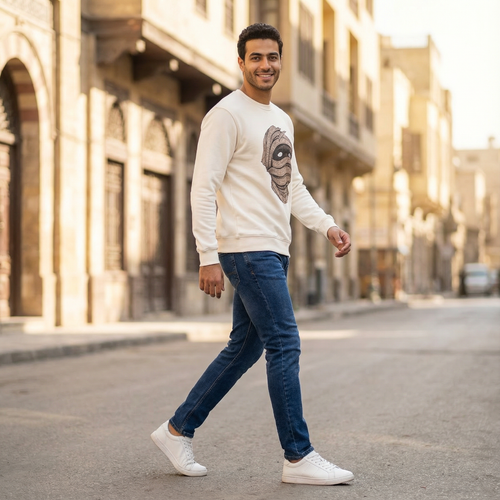 Cotton The Mummy Round Neck T-Shirt