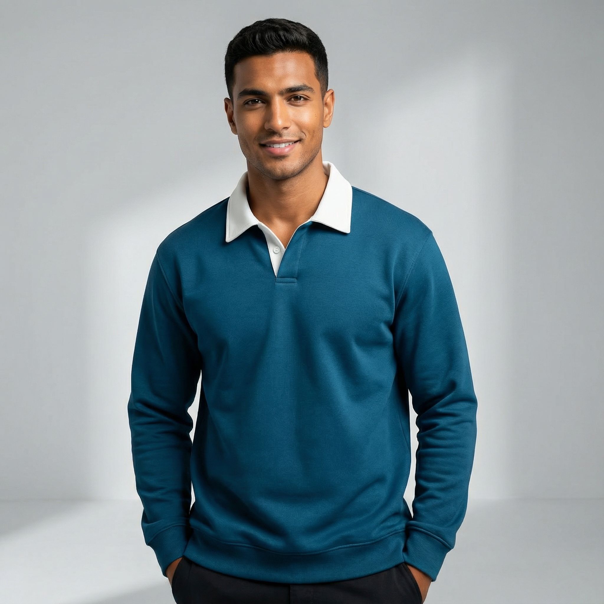 Heavy Cotton Men’s Collar Sweatshirt