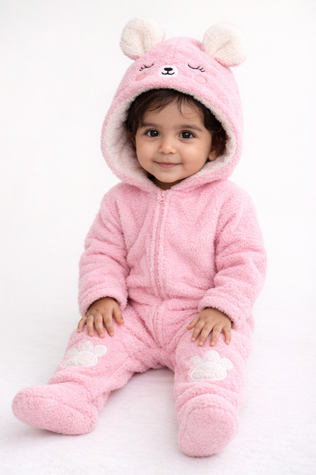 Baby Bear Fur Lined Jumpsuit